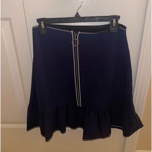 Gianni bini skirt navy with front zipper